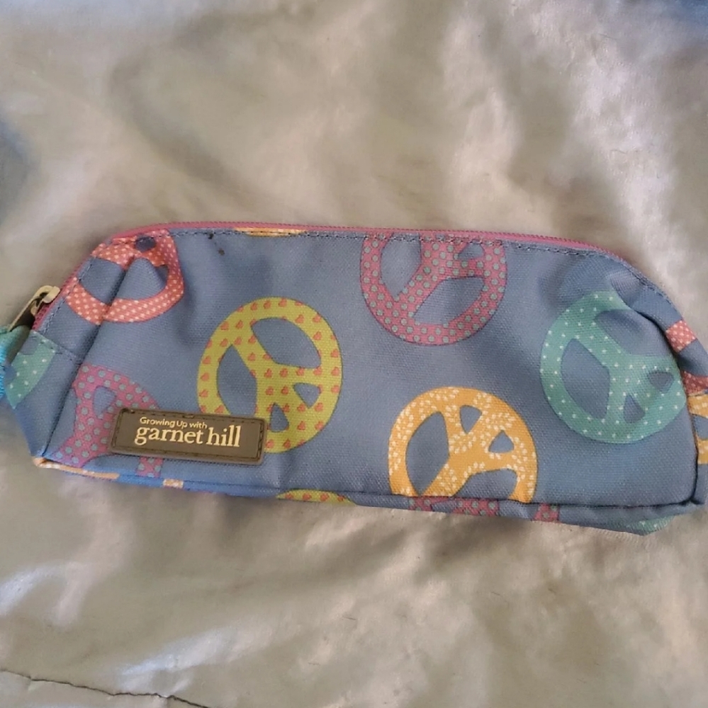 Growing Up With Garnet Hill Girls Peace Pencil Bag